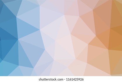 Light BLUE vector polygonal pattern. Creative geometric illustration in Origami style with gradient. Best triangular design for your business.