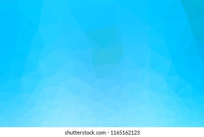 Light BLUE vector polygonal pattern. Brand new colored illustration in blurry style with gradient. The completely new template can be used for your brand book.