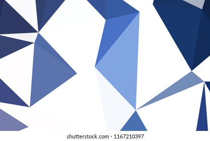 Light BLUE vector polygonal pattern. A completely new color illustration in a polygonal style. Brand new design for your business.
