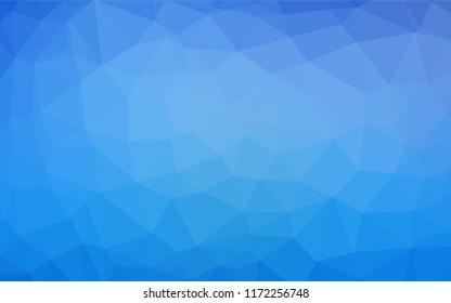 Light BLUE vector polygonal pattern. Colorful illustration in abstract style with gradient. The best triangular design for your business.