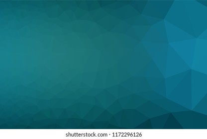 Light BLUE vector polygonal pattern. Creative illustration in halftone style with gradient. The elegant pattern can be used as part of a brand book.