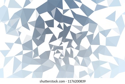 Light BLUE vector polygonal pattern. Colorful illustration in polygonal style with gradient. A completely new design for your leaflet.