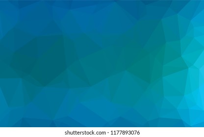 Light BLUE vector polygonal pattern. Shining illustration, which consist of triangles. Brand new design for your business.