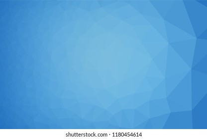 Light BLUE vector polygonal pattern. A vague abstract illustration with gradient. Triangular pattern for your business design.
