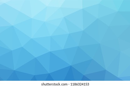 Light BLUE vector polygonal pattern. Shining colored illustration in a Brand new style. The polygonal design can be used for your web site.