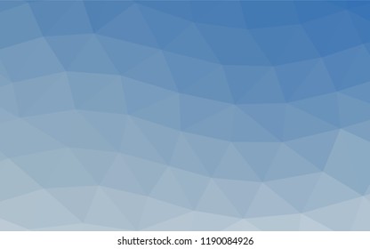 Light BLUE vector polygonal pattern. A completely new color illustration in a vague style. A completely new design for your business.