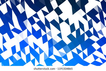 Light BLUE vector polygonal pattern. Modern geometrical abstract illustration with gradient. The completely new template can be used for your brand book.