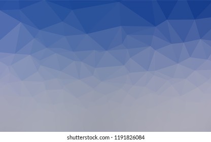 Light BLUE vector polygonal pattern. Colorful abstract illustration with gradient. A completely new design for your business.