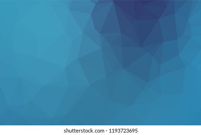 Light BLUE vector polygonal pattern. Shining colored illustration in a Brand new style. A completely new design for your business.