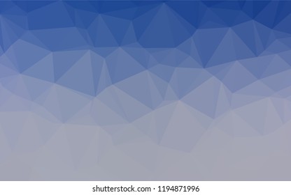 Light BLUE vector polygonal pattern. Glitter abstract illustration with an elegant design. The polygonal design can be used for your web site.