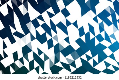 Light BLUE vector polygonal pattern. Triangular geometric sample with gradient.  The elegant pattern can be used as part of a brand book.