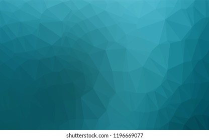 Light BLUE vector polygonal pattern. A sample with polygonal shapes. Triangular pattern for your business design.