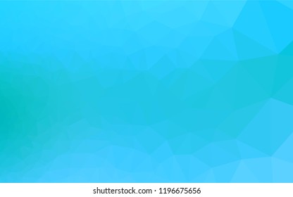 Light BLUE vector polygonal pattern. Modern geometrical abstract illustration with gradient. The template can be used as a background for cell phones.
