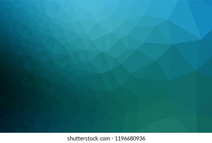 Light BLUE vector polygonal pattern. Colorful illustration in abstract style with gradient. A new texture for your design.