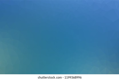 Light BLUE vector polygonal pattern. A vague abstract illustration with gradient. A completely new design for your business.