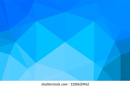 Light BLUE vector polygonal pattern. Shining colored illustration in a Brand new style. The elegant pattern can be used as part of a brand book.