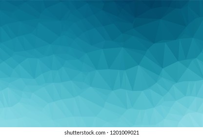 Light BLUE vector polygonal pattern. Colorful illustration in abstract style with gradient. The template can be used as a background for cell phones.