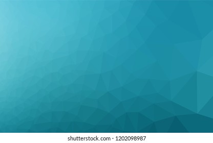 Light BLUE vector polygonal pattern. Creative geometric illustration in Origami style with gradient. Triangular pattern for your business design.