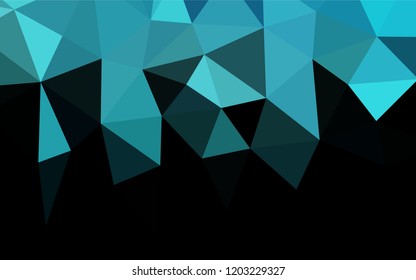 Light BLUE vector polygonal pattern. Shining colored illustration in a Brand new style. The polygonal design can be used for your web site.