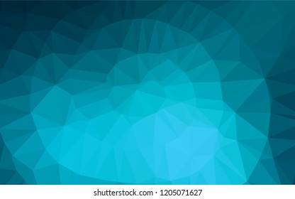 Light BLUE vector polygonal pattern. A vague abstract illustration with gradient. The textured pattern can be used for background.
