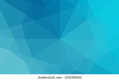 Light BLUE vector polygonal pattern. An elegant bright illustration with gradient. The polygonal design can be used for your web site.