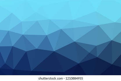 Light BLUE vector polygonal pattern. Geometric illustration in Origami style with gradient.  The template can be used as a background for cell phones.