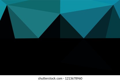 Light BLUE vector polygonal pattern. A vague abstract illustration with gradient. The template can be used as a background for cell phones.
