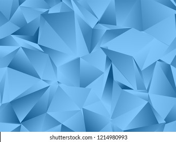 Light BLUE vector polygonal pattern. Elegant bright polygonal illustration with gradient. Template for cell phone's backgrounds.