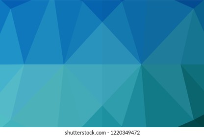 Light BLUE vector polygonal pattern. Shining colored illustration in a Brand new style. The polygonal design can be used for your web site.