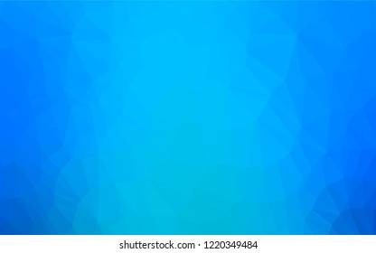 Light BLUE vector polygonal pattern. Triangular geometric sample with gradient.  A new texture for your design.