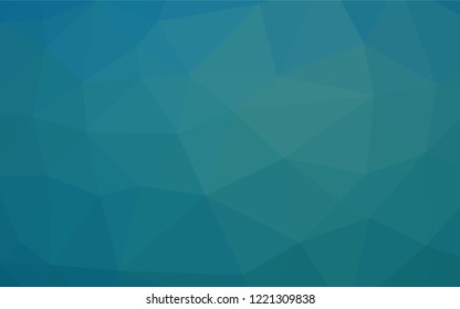 Light BLUE vector polygonal pattern. Shining illustration, which consist of triangles. Brand new style for your business design.