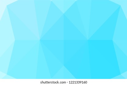 Light BLUE vector polygonal pattern. Shining illustration, which consist of triangles. Brand new design for your business.