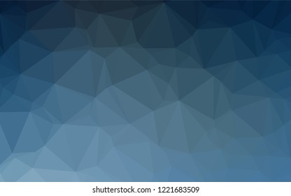 Light BLUE vector polygonal pattern. Shining colored illustration in a Brand new style. The best triangular design for your business.