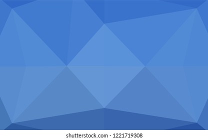 Light BLUE vector polygonal pattern. A sample with polygonal shapes. The elegant pattern can be used as part of a brand book.