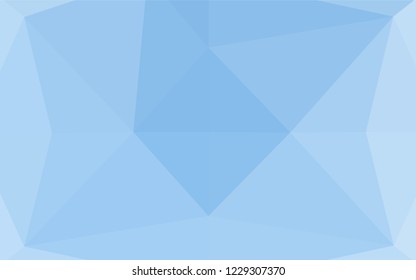Light BLUE vector polygonal pattern. Brand new colored illustration in blurry style with gradient. The elegant pattern can be used as part of a brand book.