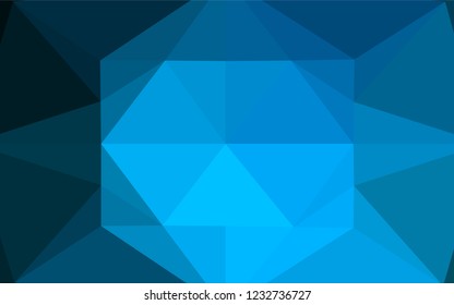 Light BLUE vector polygonal pattern. Creative geometric illustration in Origami style with gradient. The best triangular design for your business.