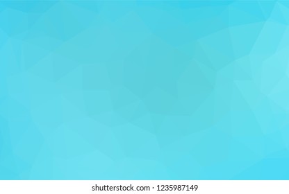 Light BLUE vector polygonal pattern. Modern geometrical abstract illustration with gradient. Brand new style for your business design.