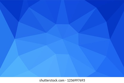 Light BLUE vector polygonal pattern with a diamond. Colorful illustration with gradient. Best triangular design for your business.