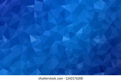 Light BLUE vector polygonal pattern. Creative geometric illustration in Origami style with gradient. Polygonal design for your web site.