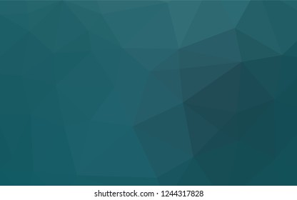 Light BLUE vector polygonal pattern. A completely new color illustration in a vague style. Triangular pattern for your business design.