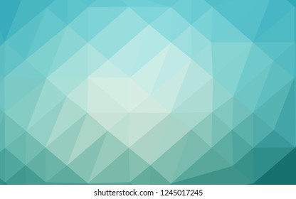 Light BLUE vector polygonal pattern. A sample with polygonal shapes. Brand new style for your business design.