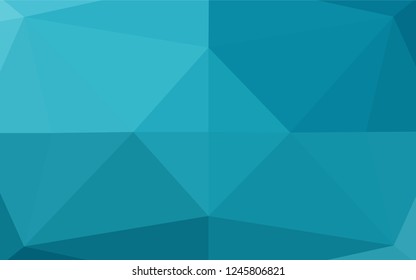 Light BLUE vector polygonal pattern. Modern geometrical abstract illustration with gradient. Brand new design for your business.