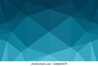 Light BLUE vector polygonal pattern. Colorful illustration in abstract style with gradient. The elegant pattern can be used as part of a brand book.