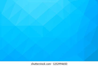 Light BLUE vector polygonal pattern. Colorful illustration in Origami style with gradient.  Polygonal design for your web site.