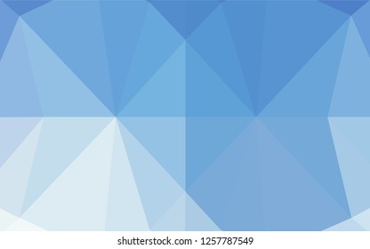 Light BLUE vector polygonal pattern. Glitter abstract illustration with an elegant design. The completely new template can be used for your brand book.