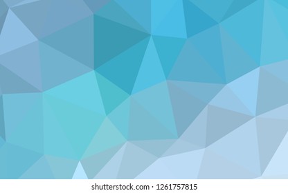 Light BLUE vector polygonal pattern. Polygonal abstract illustration with gradient. Brand new style for your business design.