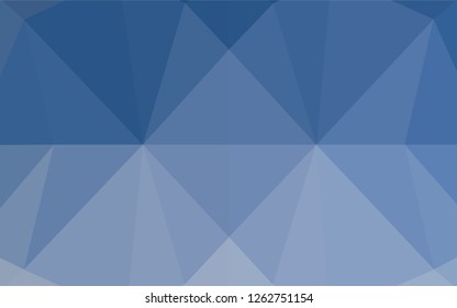 Light BLUE vector polygonal pattern. Creative geometric illustration in Origami style with gradient. The textured pattern can be used for background.