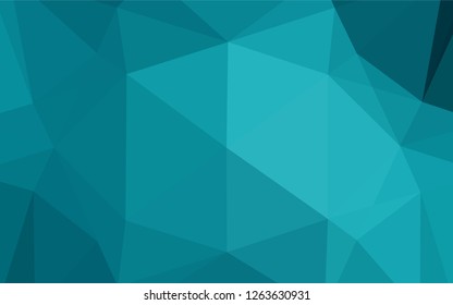 Light BLUE vector polygonal pattern. Colorful abstract illustration with gradient. The elegant pattern can be used as part of a brand book.
