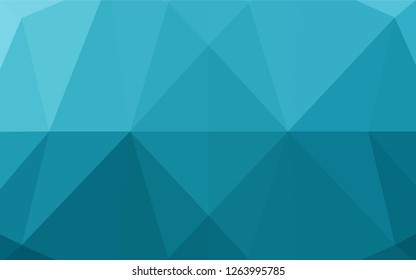 Light BLUE vector polygonal pattern. A vague abstract illustration with gradient. A new texture for your design.