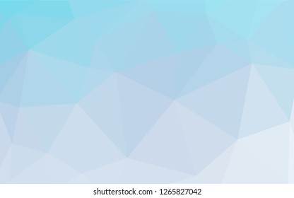 Light BLUE vector polygonal pattern. Creative geometric illustration in Origami style with gradient. Brand new style for your business design.